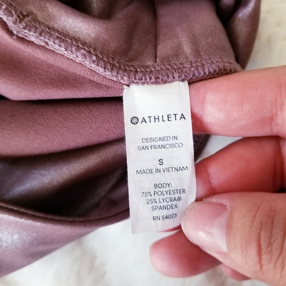 Athleta elation shimmer leggings in mauve - Picture 7 of 8